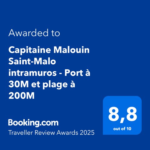 Booking.com Traveller Review Awards 2025 : 8,8 sur 10